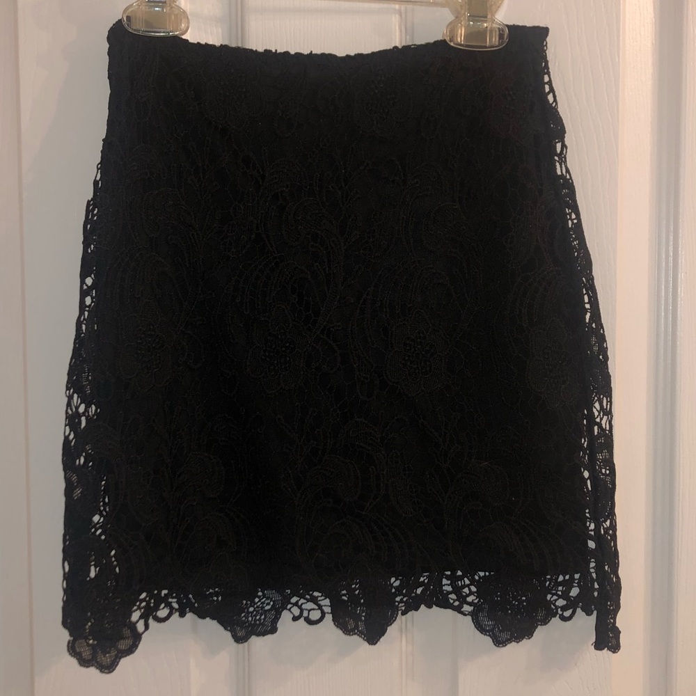 Black Lace Skirt